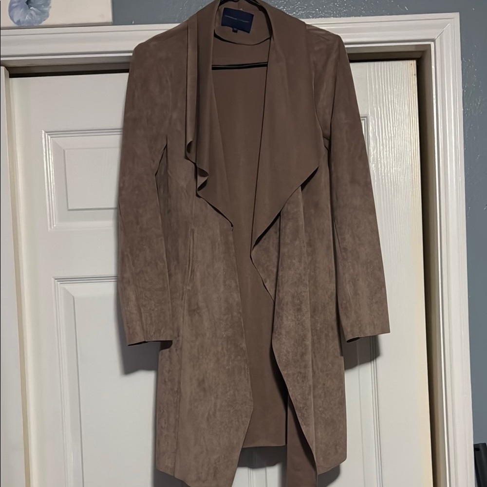 Chic Brown Waterfall Cardigan